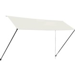 VidaXL Luifel uittrekbaar met LED 400x150 cm crème