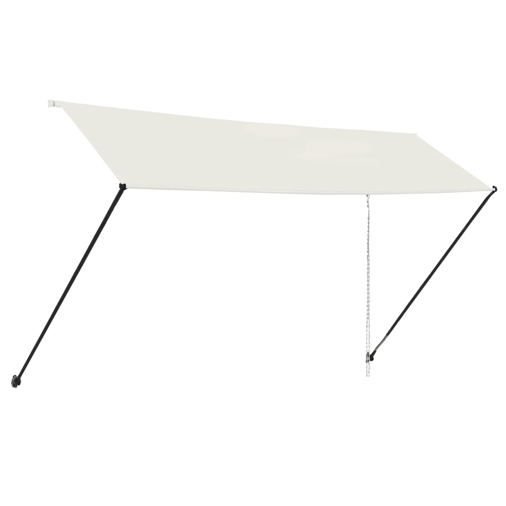VidaXL Luifel uittrekbaar met LED 400x150 cm crème