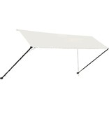 VidaXL Luifel uittrekbaar met LED 400x150 cm crème