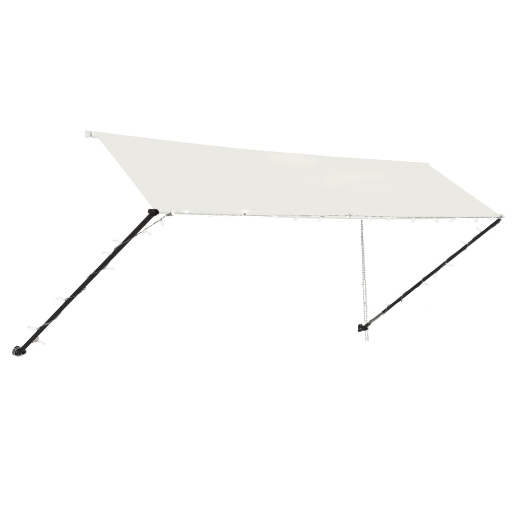 VidaXL Luifel uittrekbaar met LED 400x150 cm crème
