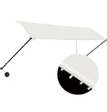 VidaXL Luifel uittrekbaar met LED 350x150 cm crème