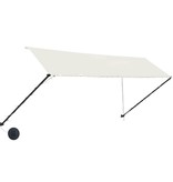 VidaXL Luifel uittrekbaar met LED 350x150 cm crème
