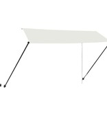 VidaXL Luifel uittrekbaar met LED 350x150 cm crème