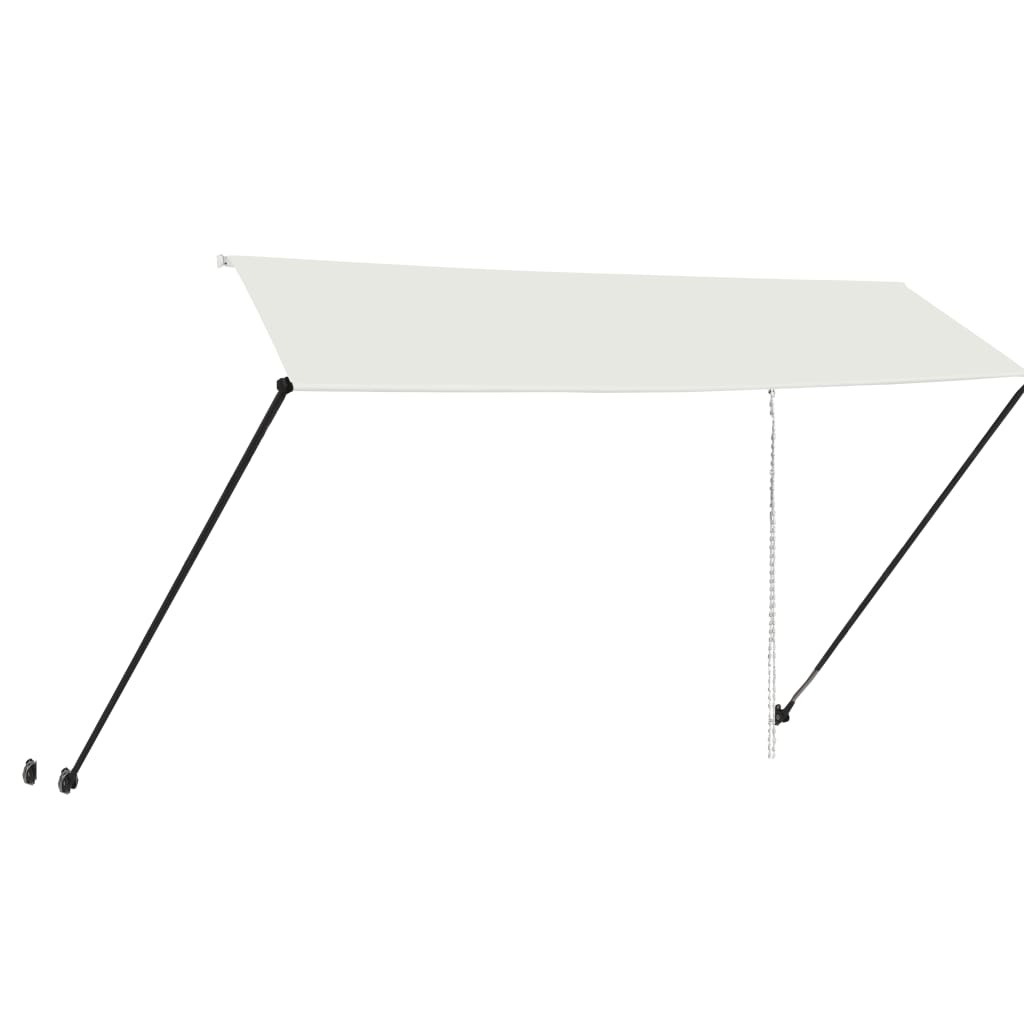 VidaXL Luifel uittrekbaar met LED 350x150 cm crème