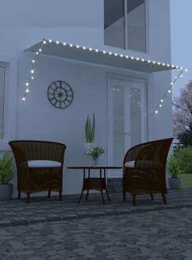 VidaXL Luifel uittrekbaar met LED 300x150 cm crème