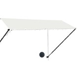 VidaXL Luifel uittrekbaar met LED 300x150 cm crème