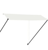 VidaXL Luifel uittrekbaar met LED 300x150 cm crème