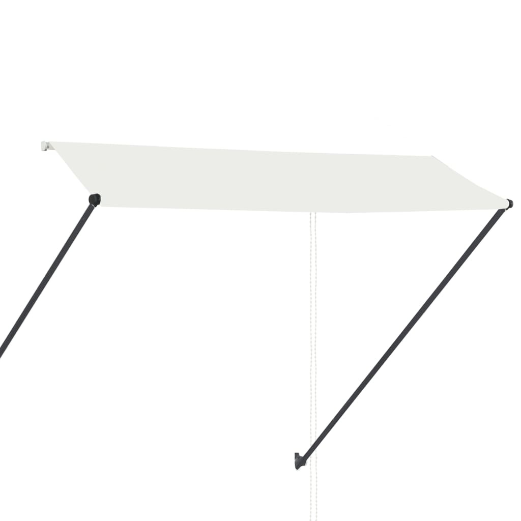VidaXL Luifel uittrekbaar met LED 300x150 cm crème