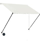 VidaXL Luifel uittrekbaar met LED 200x150 cm crème