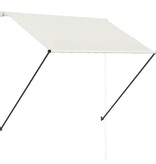 VidaXL Luifel uittrekbaar met LED 200x150 cm crème