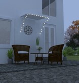VidaXL Luifel uittrekbaar met LED 150x150 cm crème