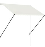 VidaXL Luifel uittrekbaar met LED 150x150 cm crème
