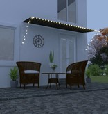 VidaXL Luifel uittrekbaar met LED 400x150 cm antraciet