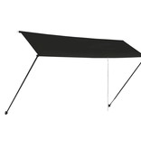 VidaXL Luifel uittrekbaar met LED 400x150 cm antraciet