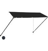 VidaXL Luifel uittrekbaar met LED 350x150 cm antraciet