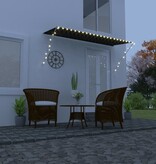 VidaXL Luifel uittrekbaar met LED 300x150 cm antraciet