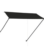 VidaXL Luifel uittrekbaar met LED 300x150 cm antraciet