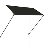 VidaXL Luifel uittrekbaar met LED 250x150 cm antraciet