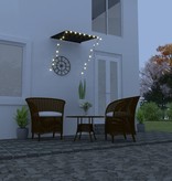 VidaXL Luifel uittrekbaar met LED 100x150 cm antraciet