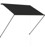 VidaXL Luifel uittrekbaar met LED 100x150 cm antraciet