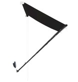 VidaXL Luifel uittrekbaar met LED 100x150 cm antraciet