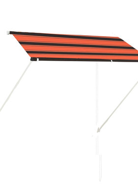 VidaXL Luifel uittrekbaar 250x150 cm oranje en bruin