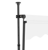 VidaXL Luifel handmatig uittrekbaar met LED 400 cm crème