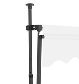 VidaXL Luifel handmatig uittrekbaar met LED 200 cm crème