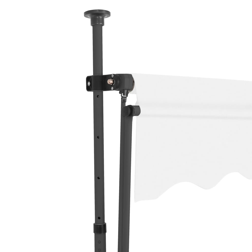 VidaXL Luifel handmatig uittrekbaar met LED 200 cm crème