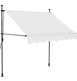 VidaXL Luifel handmatig uittrekbaar met LED 150 cm crème