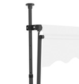 VidaXL Luifel handmatig uittrekbaar met LED 150 cm crème