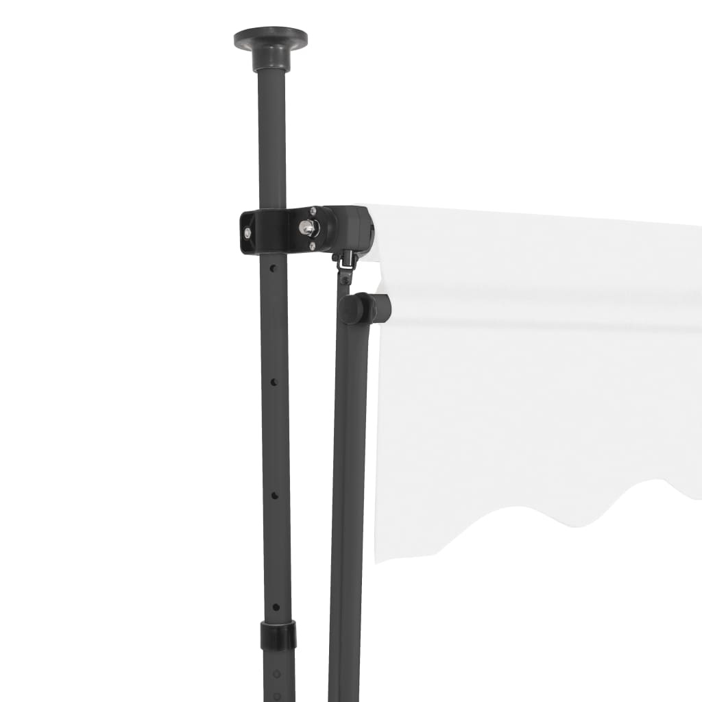 VidaXL Luifel handmatig uittrekbaar met LED 150 cm crème