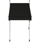 VidaXL Luifel handmatig uittrekbaar 100 cm antraciet