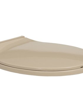 VidaXL Toiletbril soft-close ovaal beige
