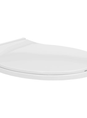 vidaXL Toiletbril soft-close ovaal lichtgrijs