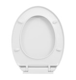 vidaXL Toiletbril soft-close ovaal lichtgrijs