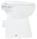 VidaXL Toilet verhoogd 7 cm soft-close randloos keramiek wit