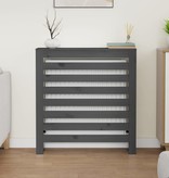 vidaXL Radiatorombouw 79,5x19x84 cm massief grenenhout grijs