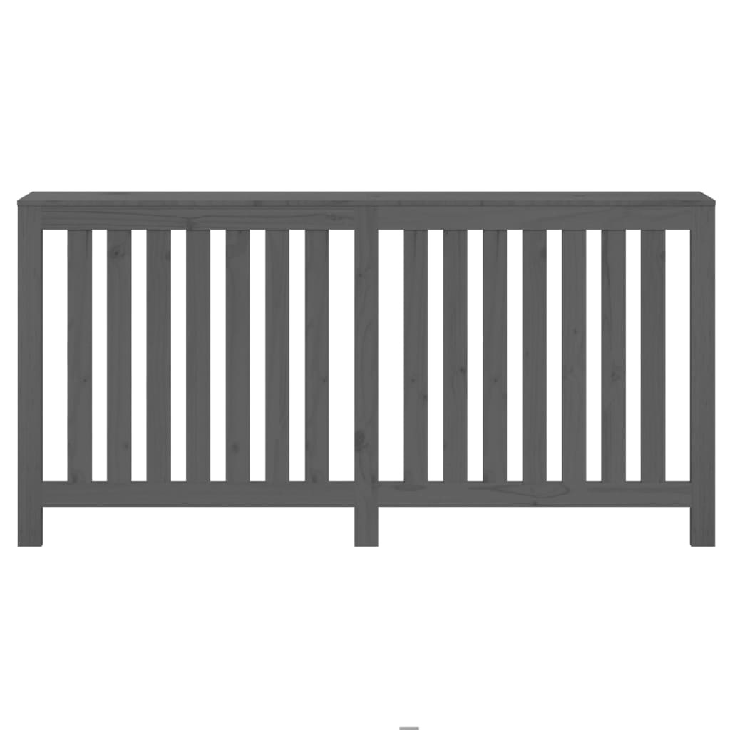 VidaXL Radiatorombouw 169x19x84 cm massief grenenhout grijs