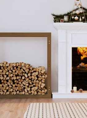 VidaXL Haardhoutrek 100x25x100 cm massief grenenhout honingbruin