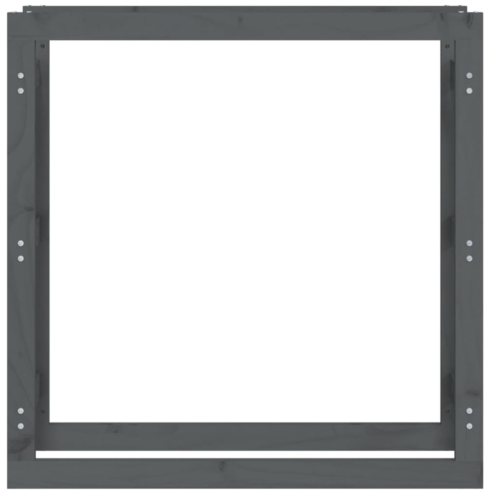 VidaXL Haardhoutrek 100x25x100 cm massief grenenhout grijs