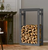 vidaXL Haardhoutrek 60 x 25 x 100 cm massief grenenhout grijs