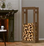 vidaXL Haardhoutrek 41x25x100 cm massief grenenhout honingbruin