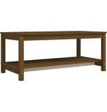 VidaXL Salontafel 110x55x45 cm massief grenenhout honingbruin