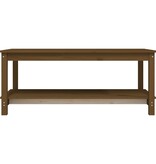 VidaXL Salontafel 110x55x45 cm massief grenenhout honingbruin