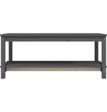 VidaXL Salontafel 110x55x45 cm massief grenenhout grijs
