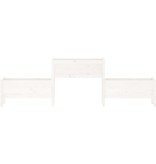 VidaXL Plantenbak 245,5x44x75 cm massief grenenhout wit