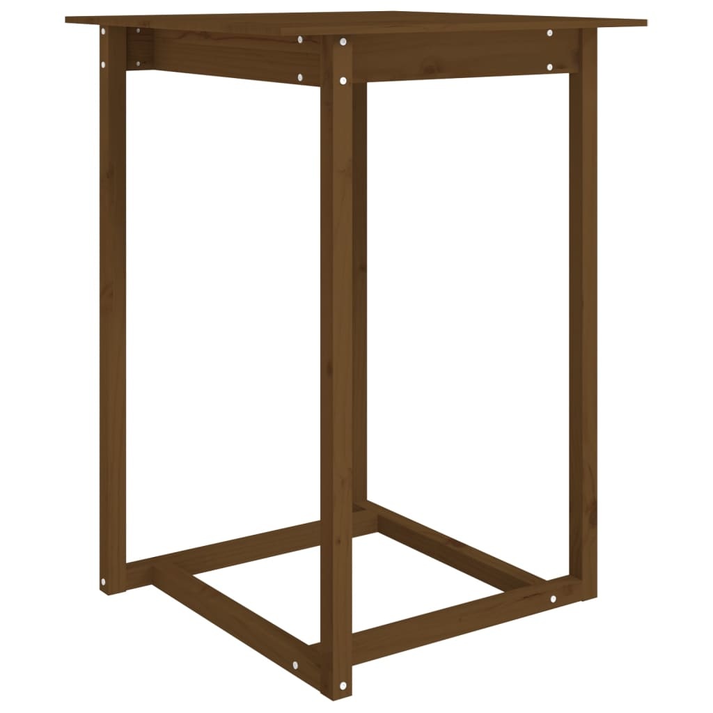 VidaXL Bartafel 80x80x110 cm massief grenenhout honingbruin
