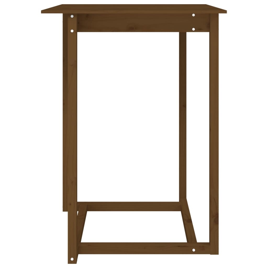 VidaXL Bartafel 80x80x110 cm massief grenenhout honingbruin