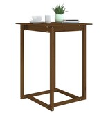VidaXL Bartafel 80x80x110 cm massief grenenhout honingbruin
